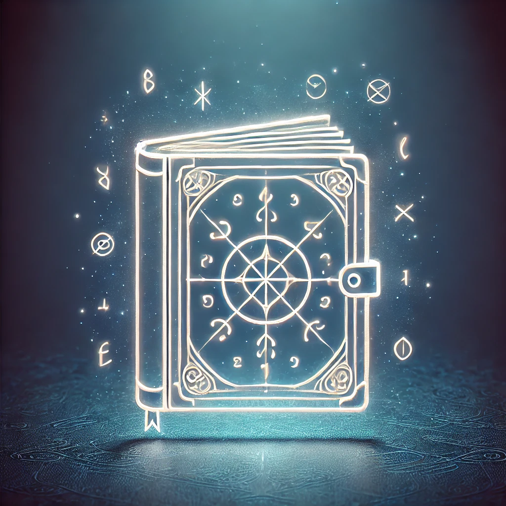 Illustration représentant un grimoire